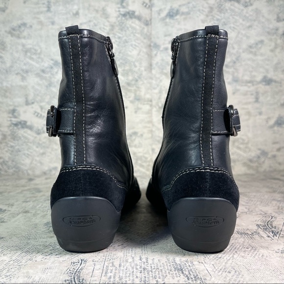 Circa Joan & David Style CJFRESH Black Leather Ankle Boots - Picture 5 of 11